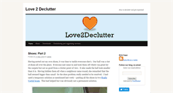 Desktop Screenshot of love2declutter.com