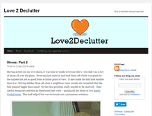 Tablet Screenshot of love2declutter.com